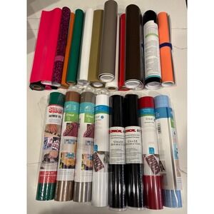 Cricut Oracal Siser Vinyl Roll Bundle Mixed OS Multicolor New HTV Adhesive Craft